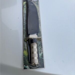 Black and Silver Knife